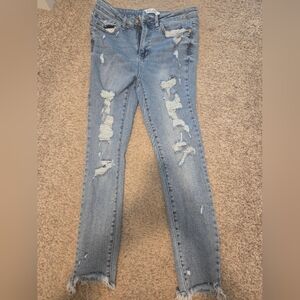 Judy Blue skinny destroyed jeans